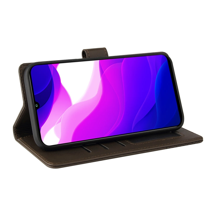 For Xiaomi Mi 10 Lite GQUTROBE Skin Feel Magnetic Leather Phone Case