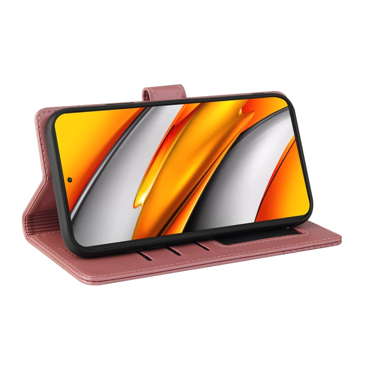 For Xiaomi Poco F3 GQUTROBE Skin Feel Magnetic Leather Phone Case