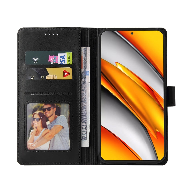 For Xiaomi Poco F3 GQUTROBE Skin Feel Magnetic Leather Phone Case