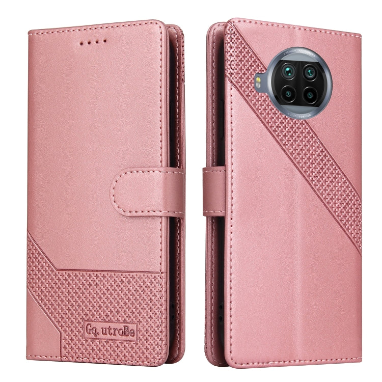 For Xiaomi Mi 10T Lite GQUTROBE Skin Feel Magnetic Leather Phone Case