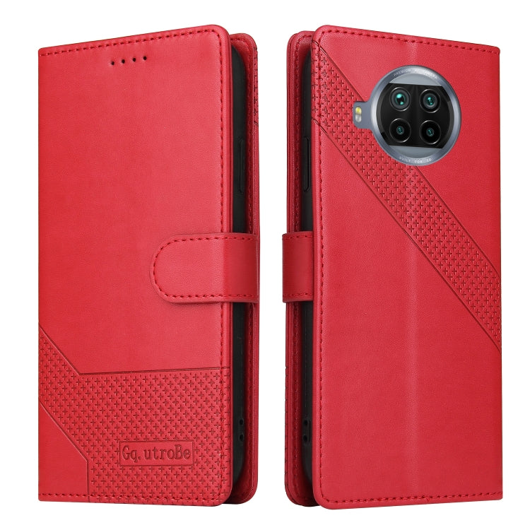 For Xiaomi Mi 10T Lite GQUTROBE Skin Feel Magnetic Leather Phone Case