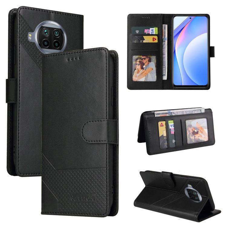 For Xiaomi Mi 10T Lite GQUTROBE Skin Feel Magnetic Leather Phone Case