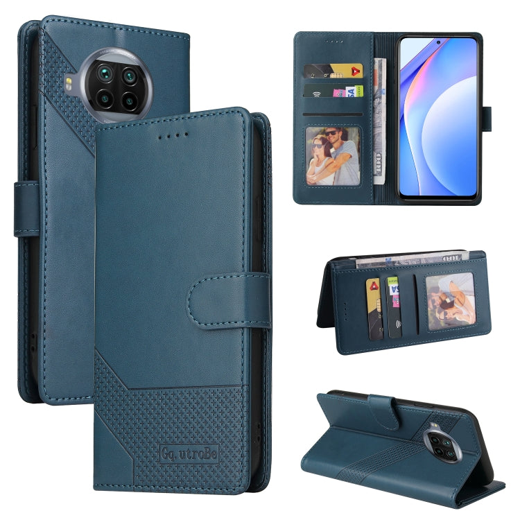 For Xiaomi Mi 10T Lite GQUTROBE Skin Feel Magnetic Leather Phone Case