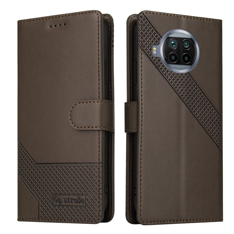 For Xiaomi Mi 10T Lite GQUTROBE Skin Feel Magnetic Leather Phone Case