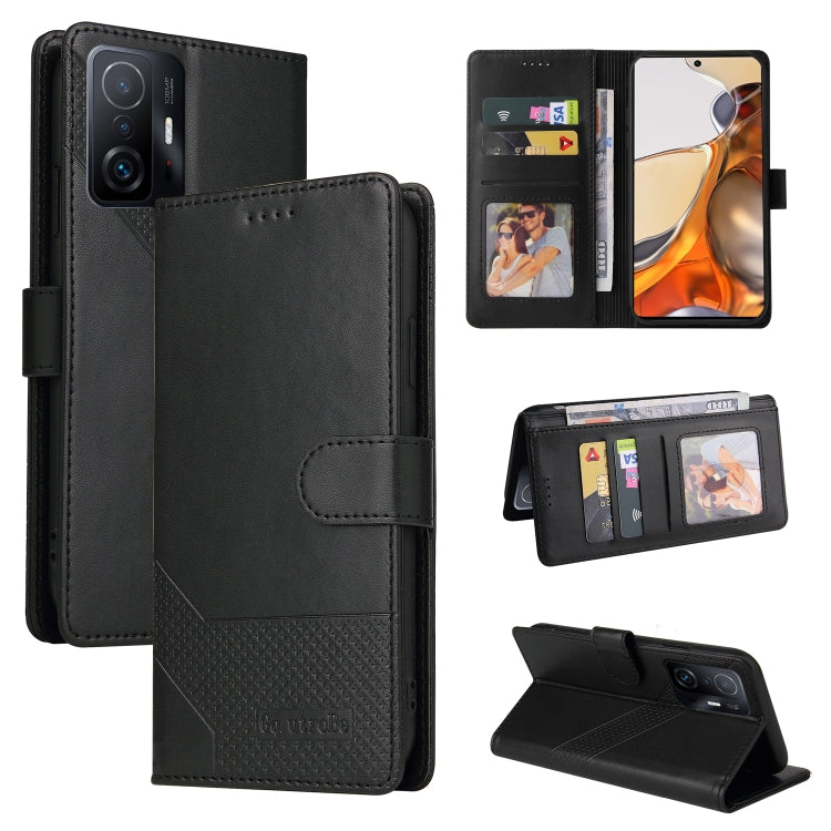 For Xiaomi 11T / 11T Pro GQUTROBE Skin Feel Magnetic Leather Phone Case