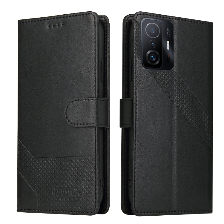 For Xiaomi 11T / 11T Pro GQUTROBE Skin Feel Magnetic Leather Phone Case