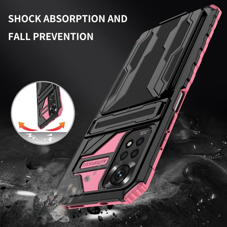 For Xiaomi Redmi Note 11 Pro Global Kickstand Armor Card Wallet Phone Case