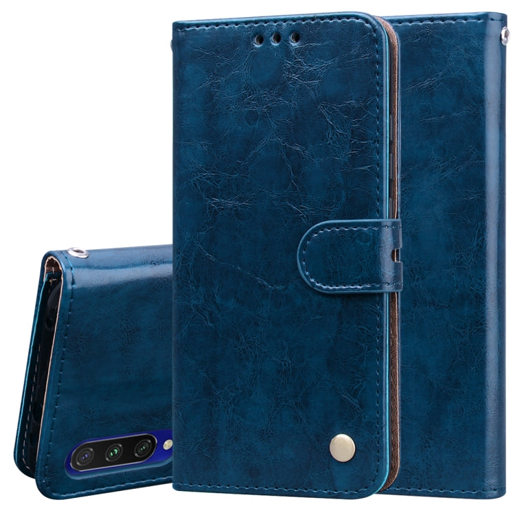 For Xiaomi Mi A3 Business Style Oil Wax Texture Horizontal Flip Leather Case, with Holder & Card Slots & Wallet