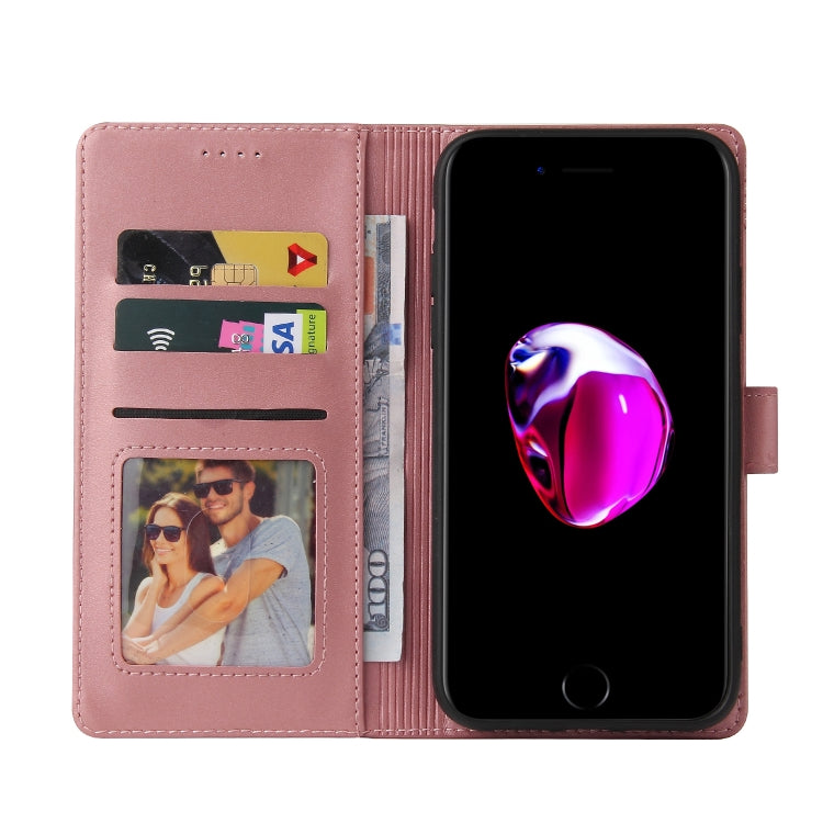 For iPhone SE 2022 / SE 2020 / 8 / 7 GQUTROBE Skin Feel Magnetic Leather Phone Case