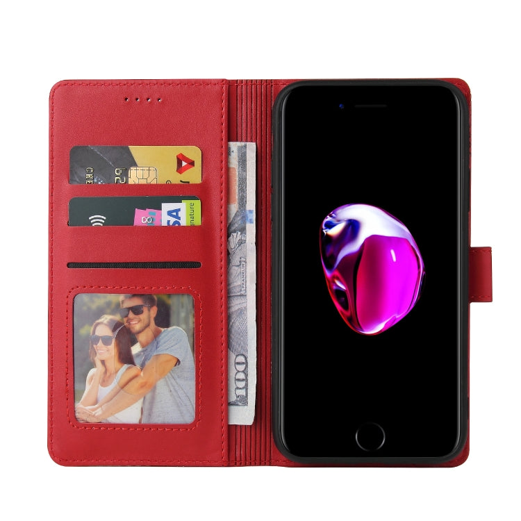 For iPhone SE 2022 / SE 2020 / 8 / 7 GQUTROBE Skin Feel Magnetic Leather Phone Case