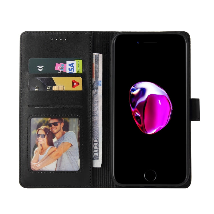 For iPhone SE 2022 / SE 2020 / 8 / 7 GQUTROBE Skin Feel Magnetic Leather Phone Case