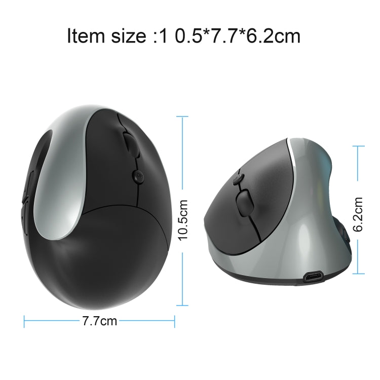X10 2.4G Wireless Rechargeable Vertical Ergonomic Gaming Mouse