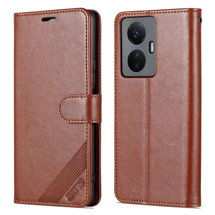 For vivo Y77e/Y77 5G Global AZNS Sheepskin Texture Flip Leather Phone Case