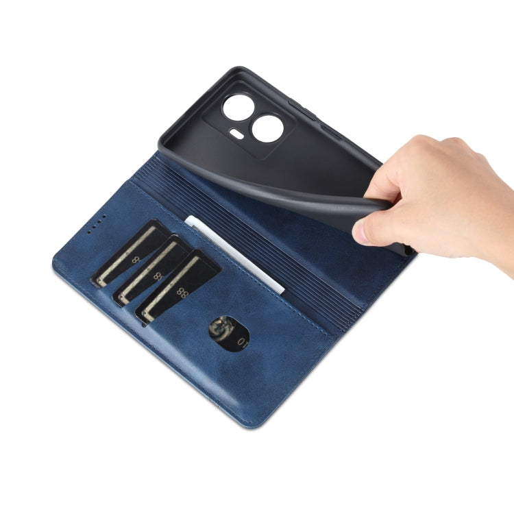 For vivo Y77e/Y77 5G Global AZNS Magnetic Calf Texture Leather Phone Case