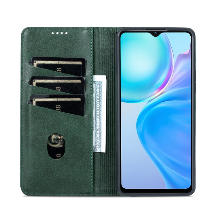 For vivo Y77e/Y77 5G Global AZNS Magnetic Calf Texture Leather Phone Case