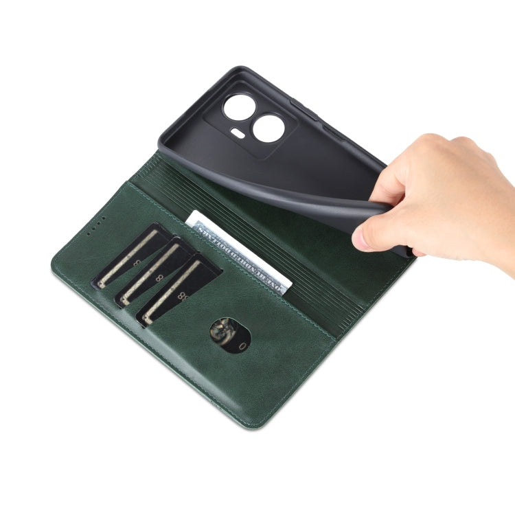 For vivo Y77e/Y77 5G Global AZNS Magnetic Calf Texture Leather Phone Case