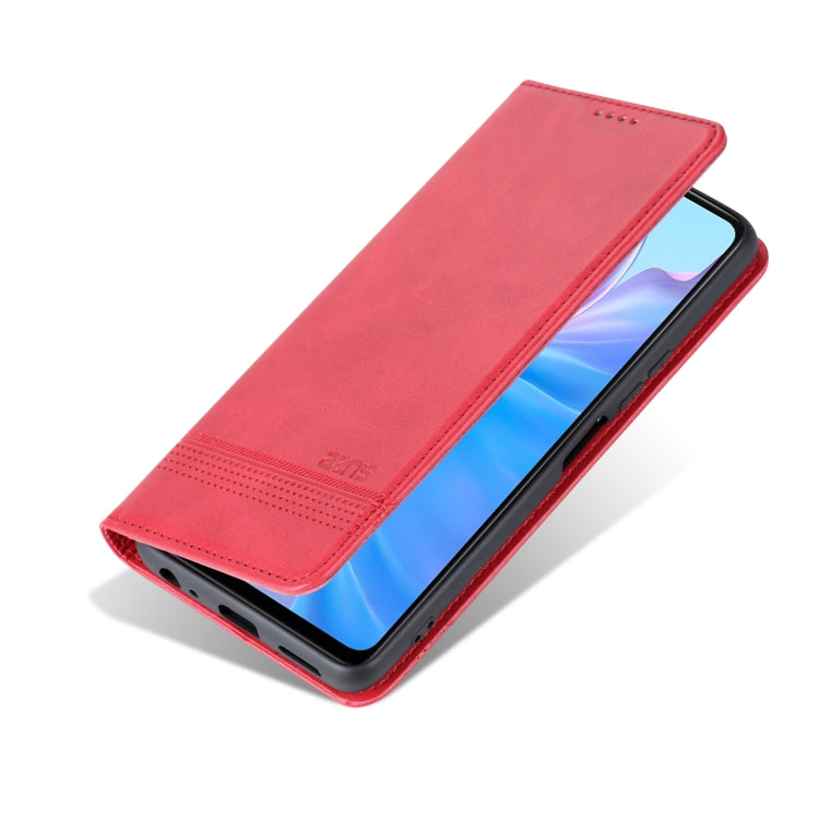 For vivo Y77e/Y77 5G Global AZNS Magnetic Calf Texture Leather Phone Case