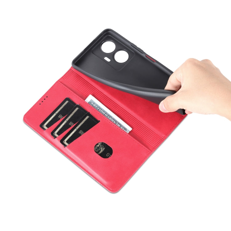 For vivo Y77e/Y77 5G Global AZNS Magnetic Calf Texture Leather Phone Case