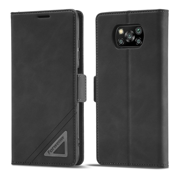 For Xiaomi Poco X3 Pro / X3 / X3 NFC Forwenw Dual-side Buckle Leather Phone Case