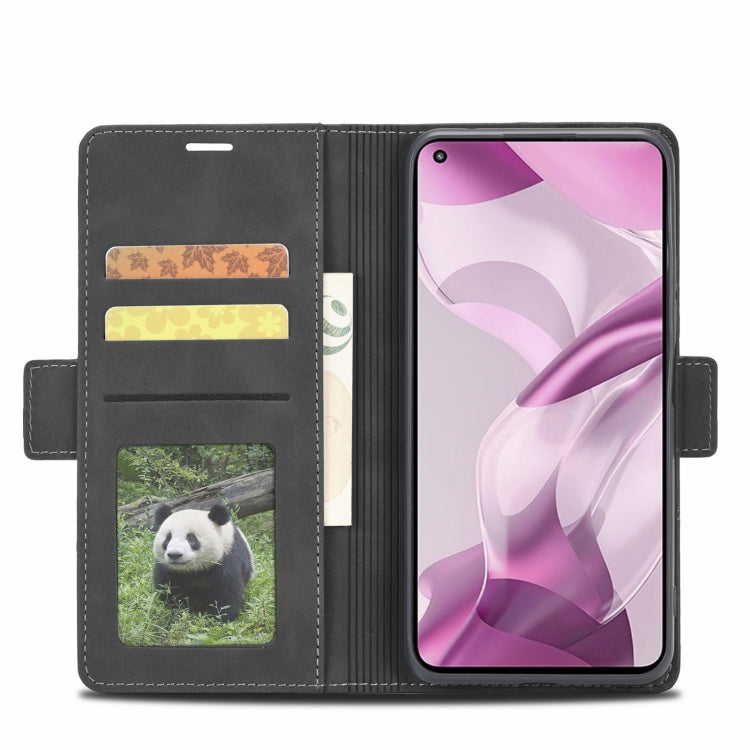 For Xiaomi Mi 11 Lite Forwenw Dual-side Buckle Leather Phone Case