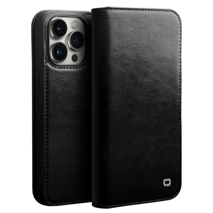 For iPhone 14 Pro QIALINO Horizontal Flip Leather Phone Case