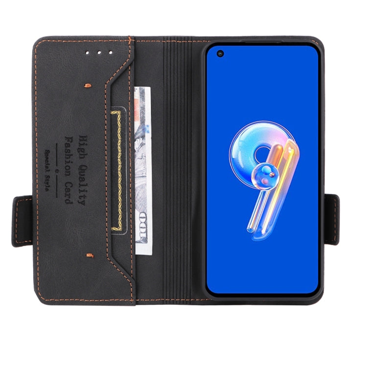 For Asus Zenfone 9 Magnetic Clasp Flip Leather Phone Case