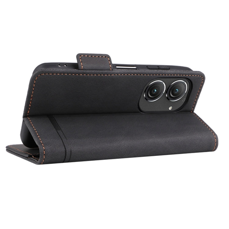 For Asus Zenfone 9 Magnetic Clasp Flip Leather Phone Case