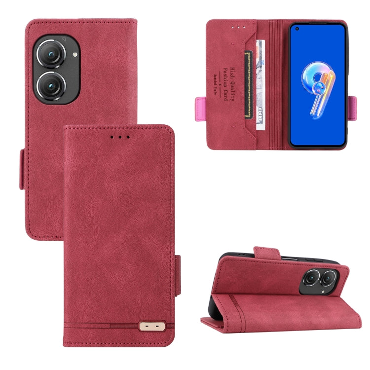 For Asus Zenfone 9 Magnetic Clasp Flip Leather Phone Case