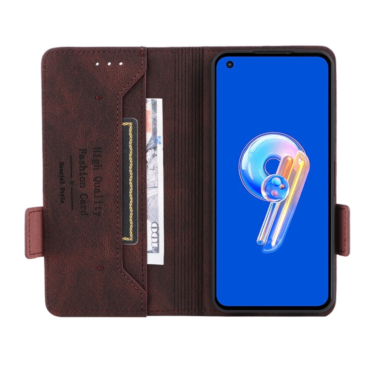 For Asus Zenfone 9 Magnetic Clasp Flip Leather Phone Case
