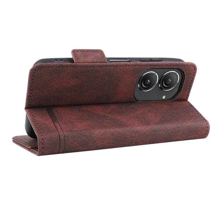 For Asus Zenfone 9 Magnetic Clasp Flip Leather Phone Case