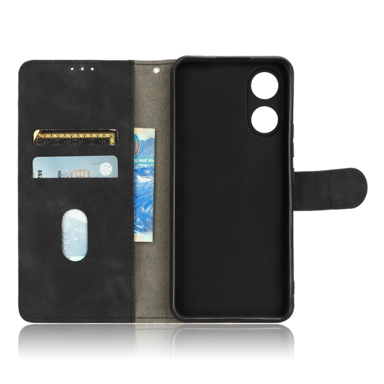 For vivo Y02s Skin Feel Magnetic Flip Leather Phone Case