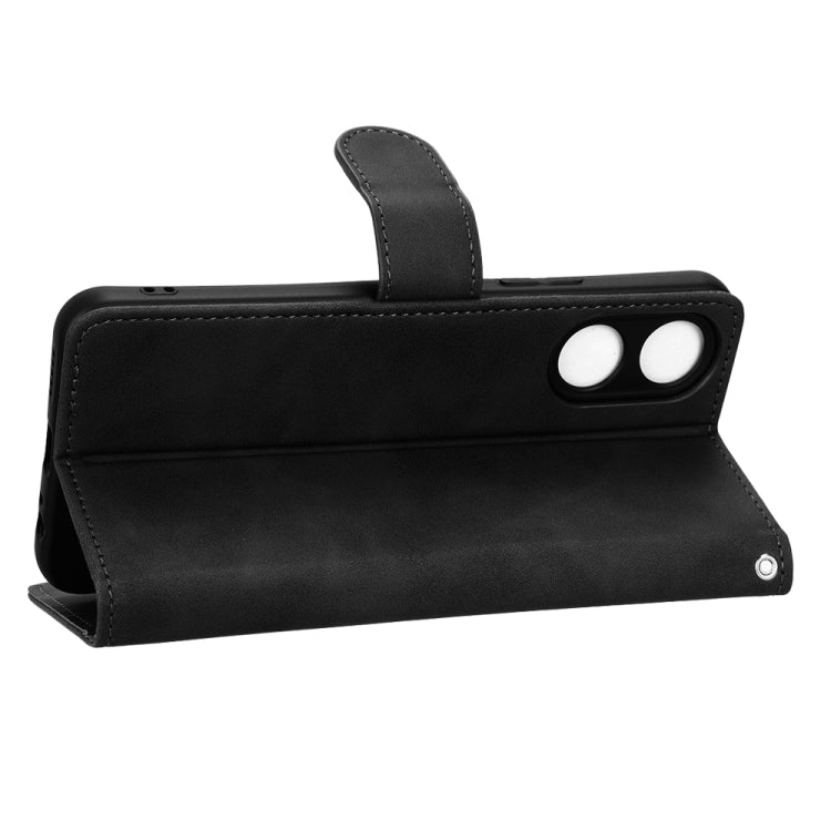 For vivo Y02s Skin Feel Magnetic Flip Leather Phone Case