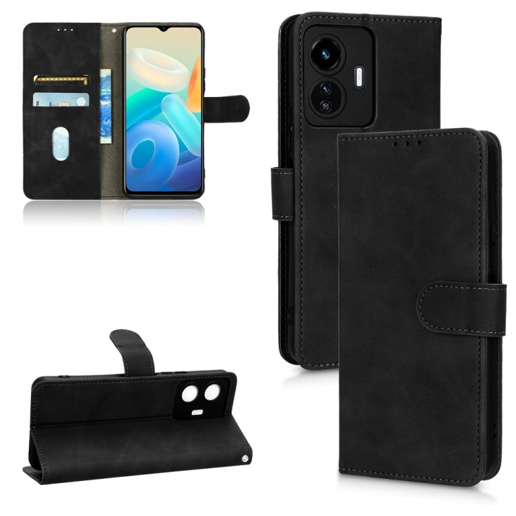 For vivo Y77 Global Skin Feel Magnetic Flip Leather Phone Case