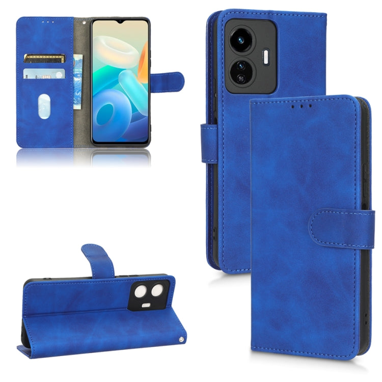 For vivo Y77 Global Skin Feel Magnetic Flip Leather Phone Case