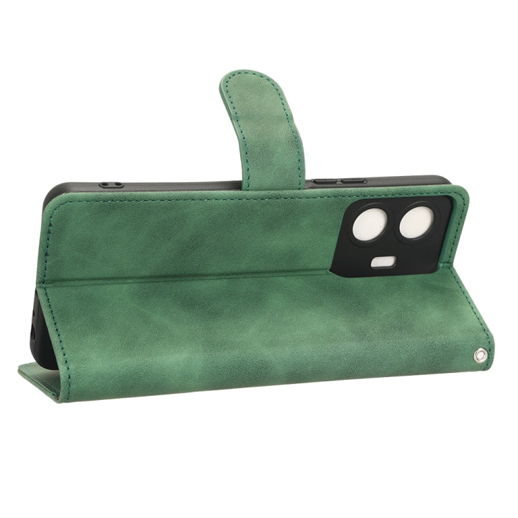 For vivo Y77 Global Skin Feel Magnetic Flip Leather Phone Case