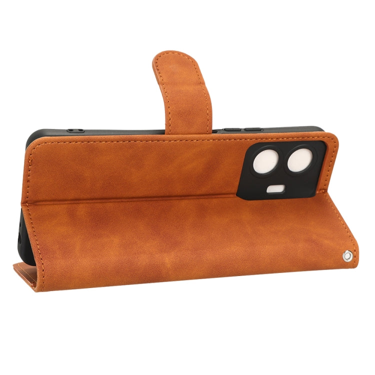 For vivo Y77 Global Skin Feel Magnetic Flip Leather Phone Case