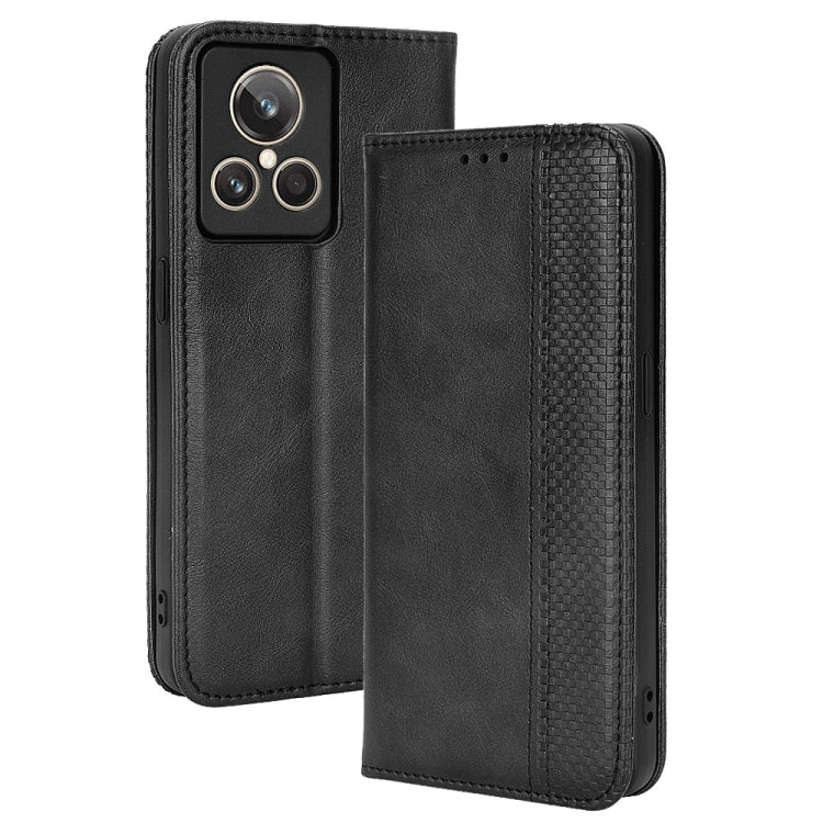 For Realme GT2 Explorer Master Magnetic Buckle Retro Texture Leather Phone Case