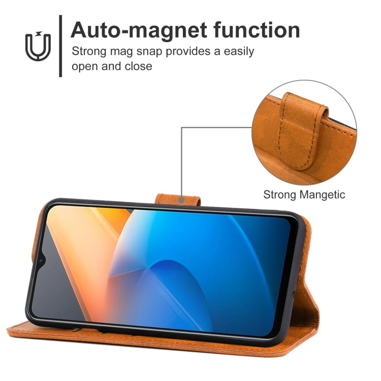 For vivo iQOO Z6x Leather Phone Case