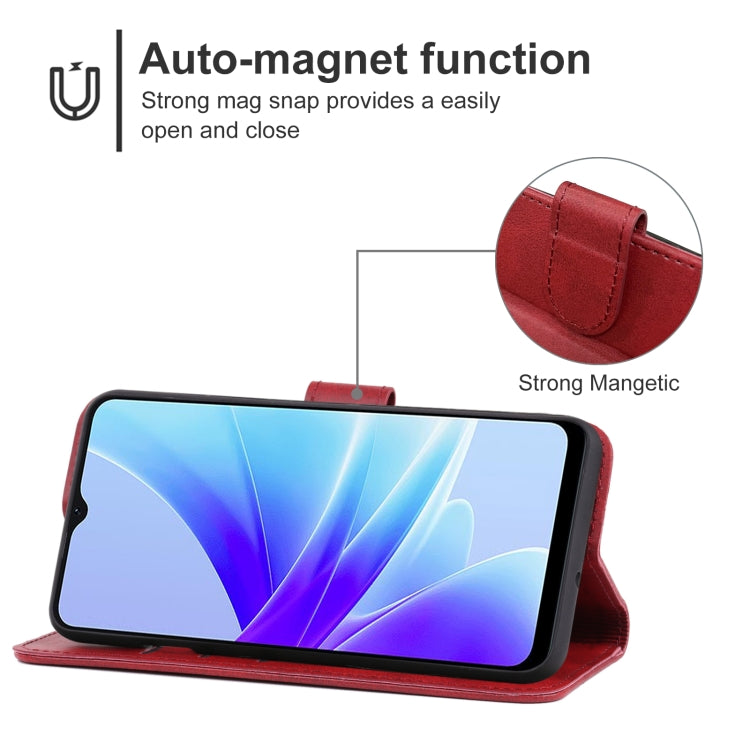 For OPPO A57s Leather Phone Case