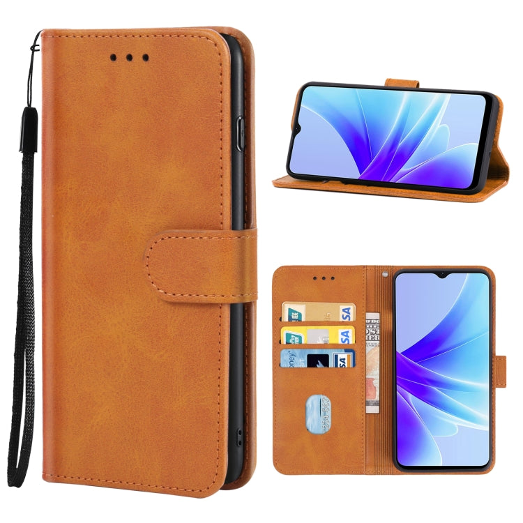 For OPPO A57s Leather Phone Case