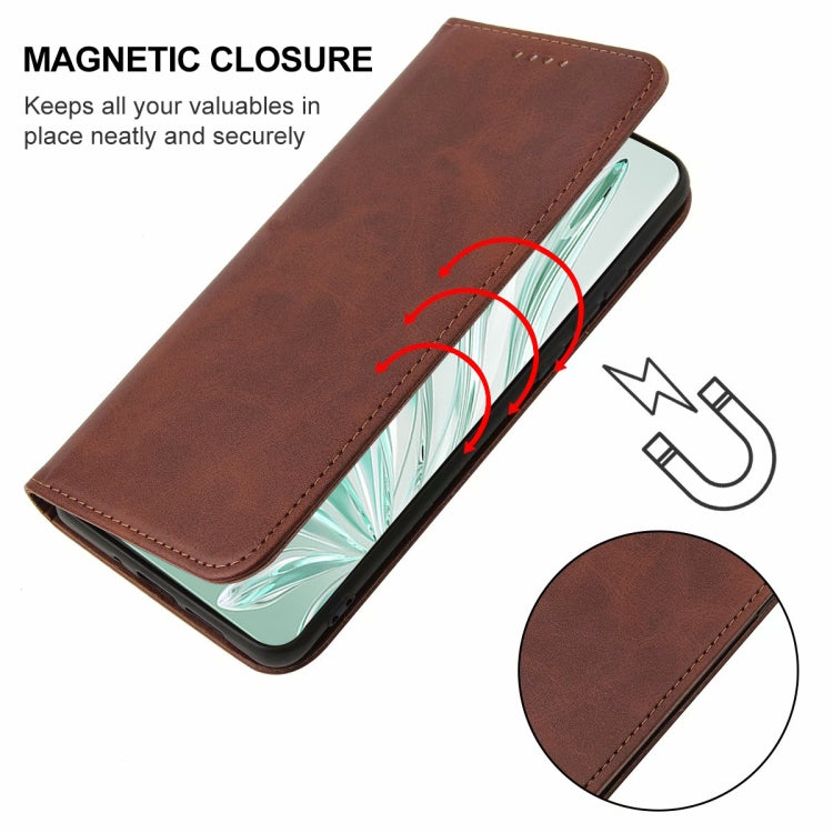 For Honor 70 Magnetic Closure Leather Phone Case