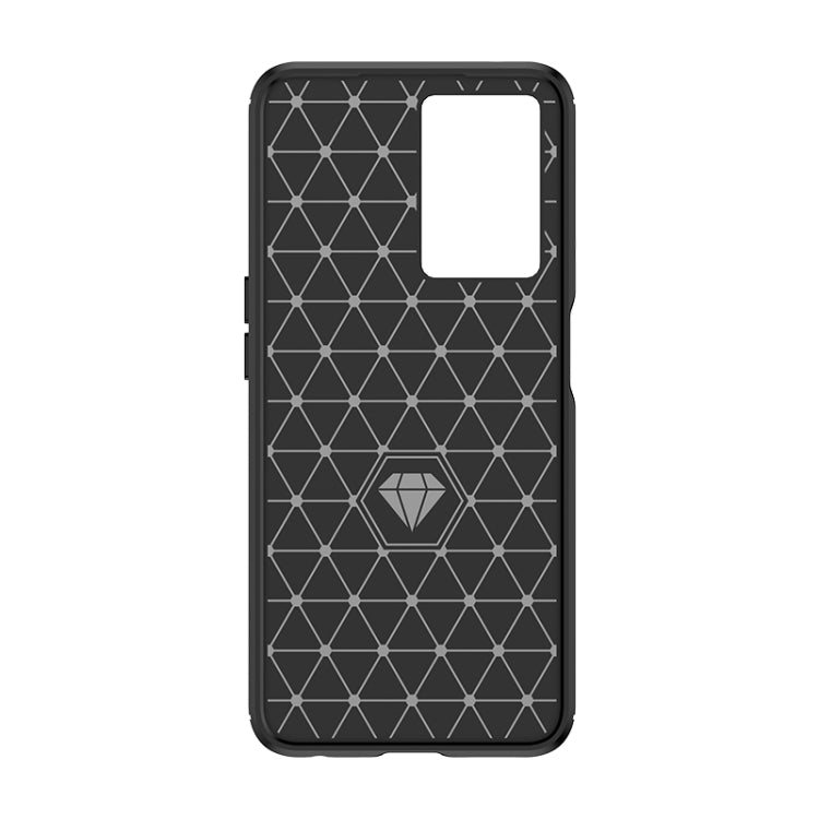 For OPPO A57e Carbon Fiber Brushed Texture TPU Case
