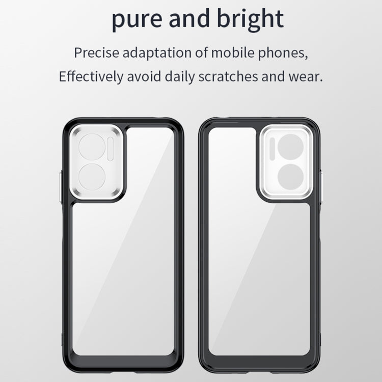 For Xiaomi Redmi 11 Prime Accurate Hole Colorful Series Acrylic + TPU Phone Case