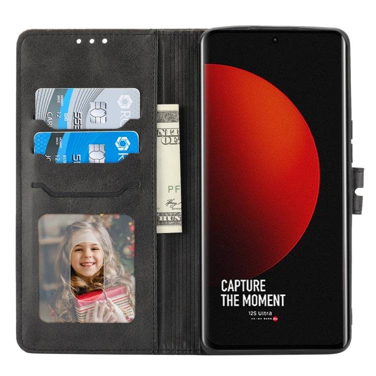 For Xiaomi 12S Ultra Embossed Happy Cat Pattern Flip Leather Phone Case