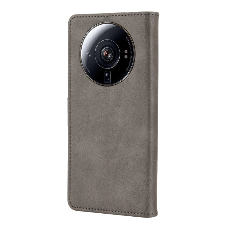 For Xiaomi 12S Ultra Embossed Happy Cat Pattern Flip Leather Phone Case