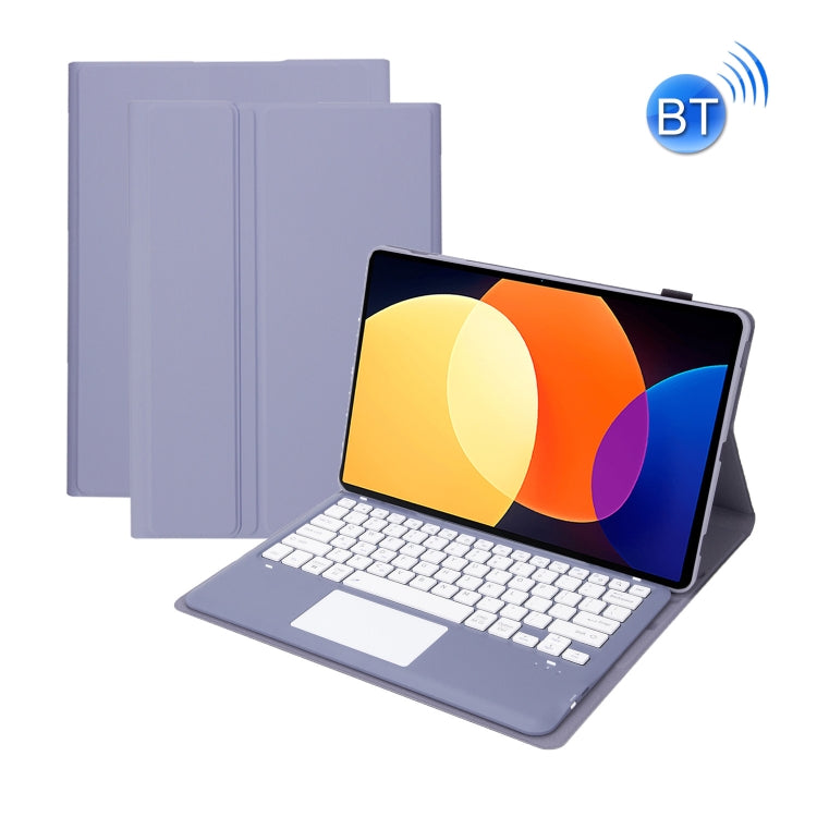 A0N4-A Detachable Sheep Pattern TPU Bluetooth Keyboard Tablet Leather Case with Touchpad For Xiaomi Pad 5 Pro 12.4