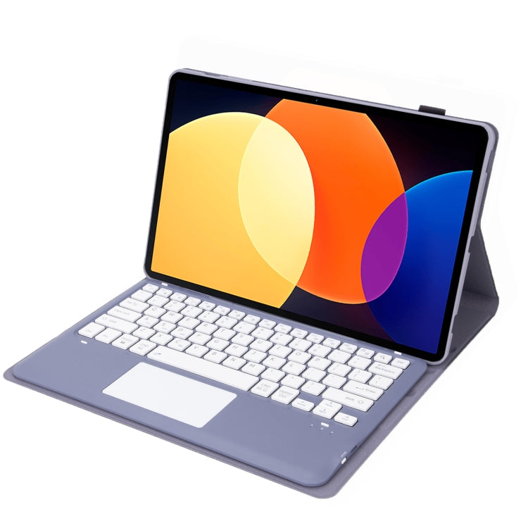 A0N4-A Detachable Sheep Pattern TPU Bluetooth Keyboard Tablet Leather Case with Touchpad For Xiaomi Pad 5 Pro 12.4