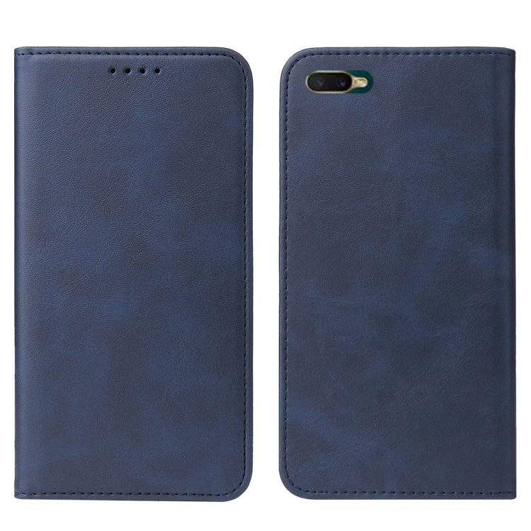 For OPPO A7n Magnetic Closure Leather Phone Case