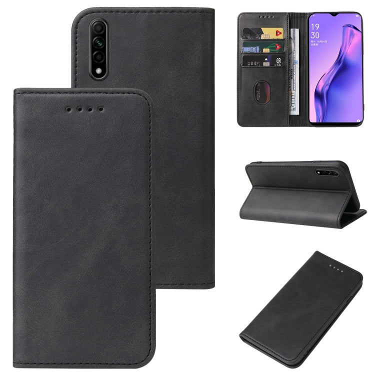 For OPPO A8 Magnetic Closure Leather Phone Case