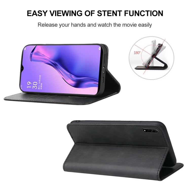 For OPPO A8 Magnetic Closure Leather Phone Case